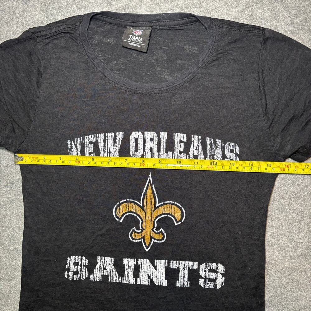 NFL TEAM APPAREL Women L Black Graphic Tee - Picture 7 of 7